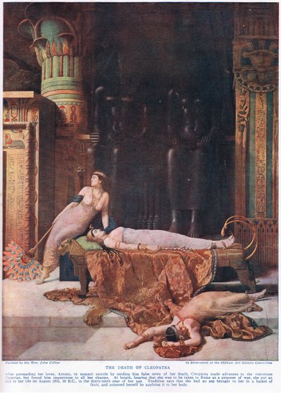 Der Tod der Kleopatra, ca. 1920 von John Collier